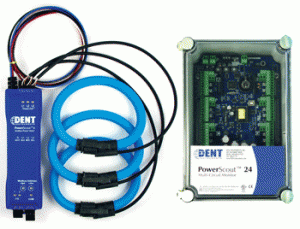 Figure 1: Power submetering devices shown with Rogowski coil curent transformers